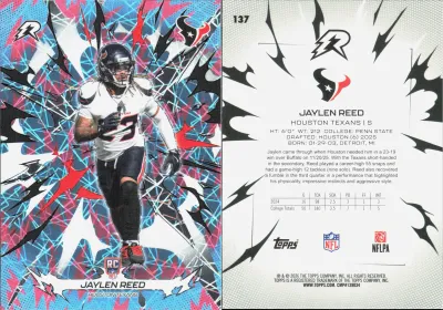 Jaylen Reed — 2026 Topps Resurgence Sky Blue and Pink Shock