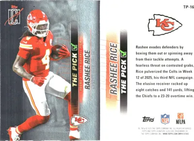 Rashee Rice 2025 Topps Signature Class