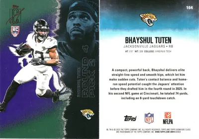 Bhayshul Tuten 2025 Topps Signature Class