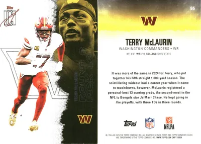 Terry McLaurin 2025 Topps Signature Class