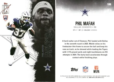 Phil Mafah 2025 Topps Signature Class