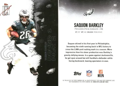 Saquon Barkley 2025 Topps Signature Class