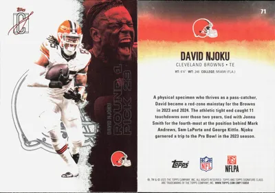 David Njoku 2025 Topps Signature Class
