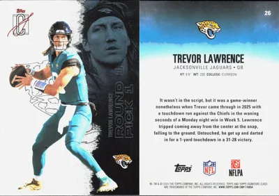 Trevor Lawrence 2025 Topps Signature Class