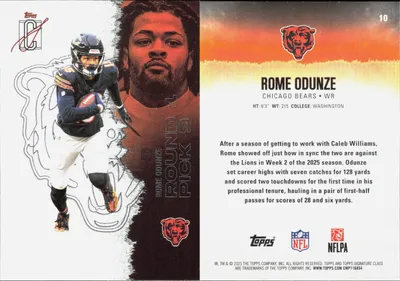 Rome Odunze 2025 Topps Signature Class