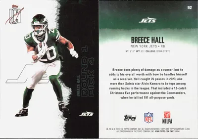 Breece Hall 2025 Topps Signature Class