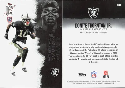 Dont'e Thornton Jr. 2025 Topps Signature Class