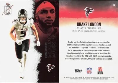 Drake London 2025 Topps Signature Class