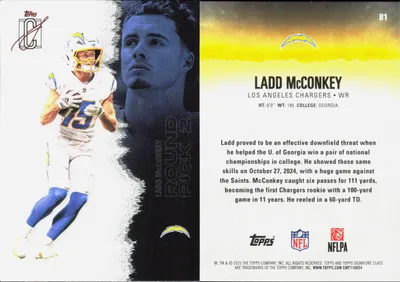 Ladd McConkey 2025 Topps Signature Class