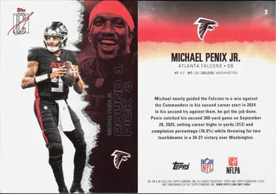 Michael Penix Jr. 2025 Topps Signature Class