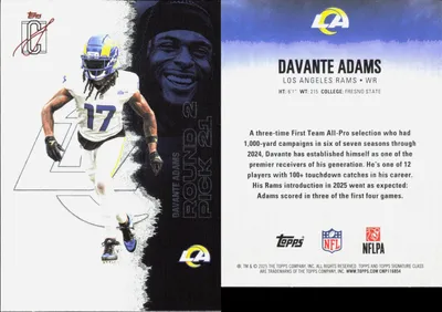Davante Adams 2025 Topps Signature Class
