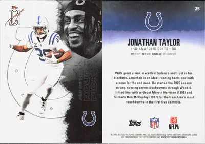 Jonathan Taylor 2025 Topps Signature Class