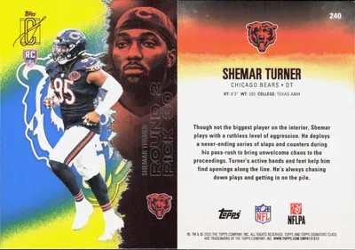 Shemar Turner — 2025 Topps Signature Class Blue & Yellow