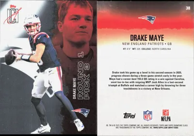 Drake Maye 2025 Topps Signature Class