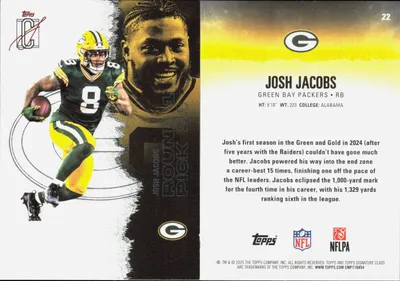 Josh Jacobs 2025 Topps Signature Class