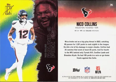 Nico Collins 2025 Topps Signature Class