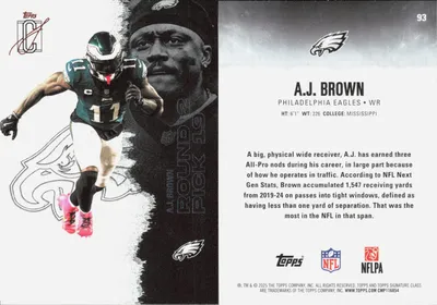 A.J. Brown 2025 Topps Signature Class