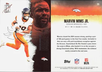 Marvin Mims Jr. — 2025 Topps Signature Class