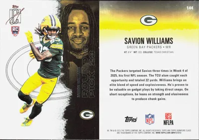 Savion Williams 2025 Topps Signature Class