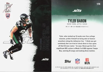 Tyler Baron — 2025 Topps Signature Class