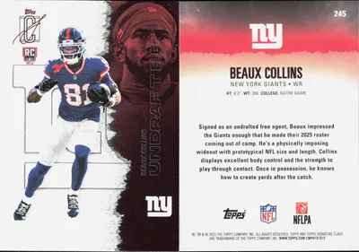 Beaux Collins card