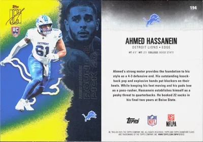 Ahmed Hassanein — 2025 Topps Signature Class Blue & Yellow