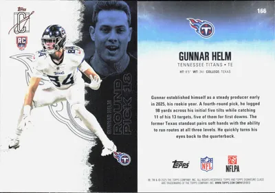 Gunnar Helm 2025 Topps Signature Class