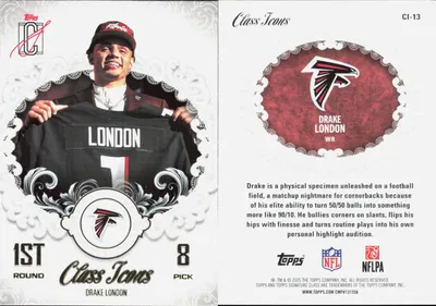 Drake London 2025 Topps Signature Class