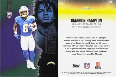 Omarion Hampton 2025 Topps Signature Class