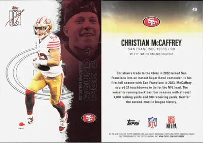 Christian McCaffrey 2025 Topps Signature Class