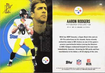 Aaron Rodgers 2025 Topps Signature Class