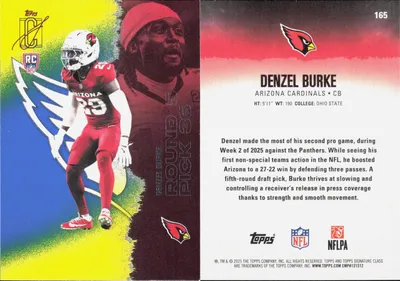 Denzel Burke — 2025 Topps Signature Class Blue & Yellow