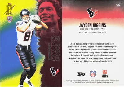 Jayden Higgins 2025 Topps Signature Class