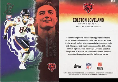 Colston Loveland 2025 Topps Signature Class