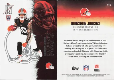 Quinshon Judkins 2025 Topps Signature Class