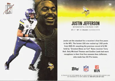 Justin Jefferson 2025 Topps Signature Class