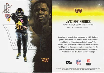 Ja'Corey Brooks 2025 Topps Signature Class