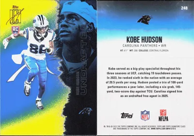Kobe Hudson — 2025 Topps Signature Class Blue & Yellow