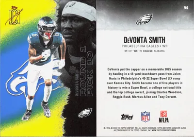 DeVonta Smith 2025 Topps Signature Class
