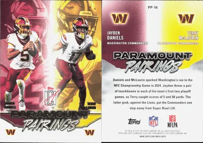 Jayden Daniels / Terry McLaurin card