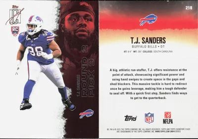 T.J. Sanders 2025 Topps Signature Class