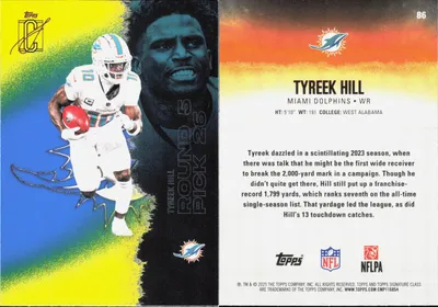 Tyreek Hill 2025 Topps Signature Class
