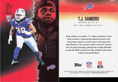 T.J. Sanders card