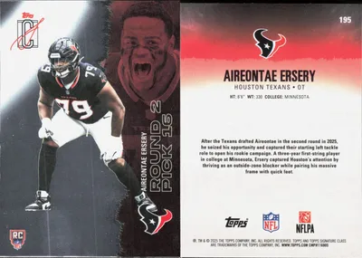 Aireontae Ersery — 2025 Topps Signature Class Silver