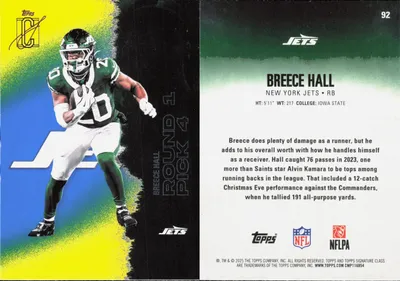Breece Hall 2025 Topps Signature Class