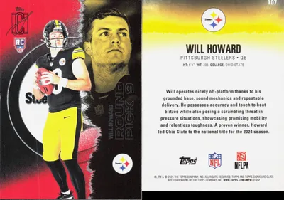 Will Howard 2025 Topps Signature Class