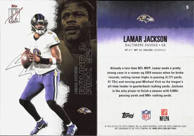 Lamar Jackson 2025 Topps Signature Class