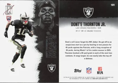 Dont'e Thornton Jr. 2025 Topps Signature Class