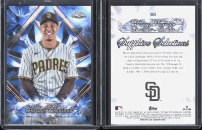 Manny Machado 2025 Topps Topps Chrome Sapphire
