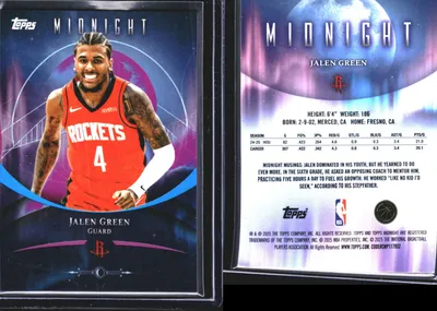 Jalen Green — 2025 Topps Topps Midnight